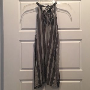 Striped Blouse w/Tie neck